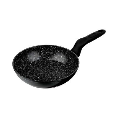 Сковорода литая Стоун d20см, антипригарное покрытие Мрамор, индукция SATOSHI