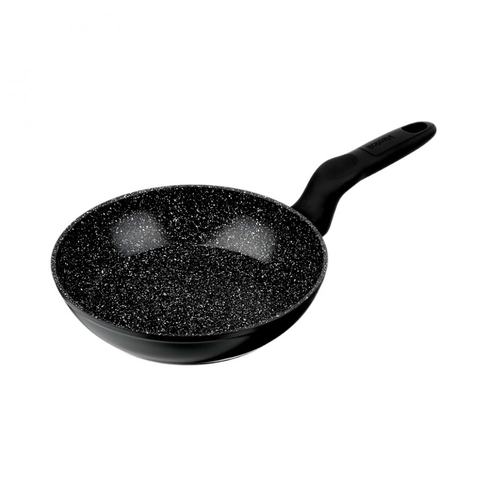 Сковорода литая Стоун d20см, антипригарное покрытие Мрамор, индукция SATOSHI