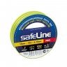 Изолента Safeline Pro, 19 мм, 20 м, 0.15 мкм, с  желто-зелёными полосами