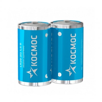 Батарейка Космос R20 D, 2 в п/э (24) 