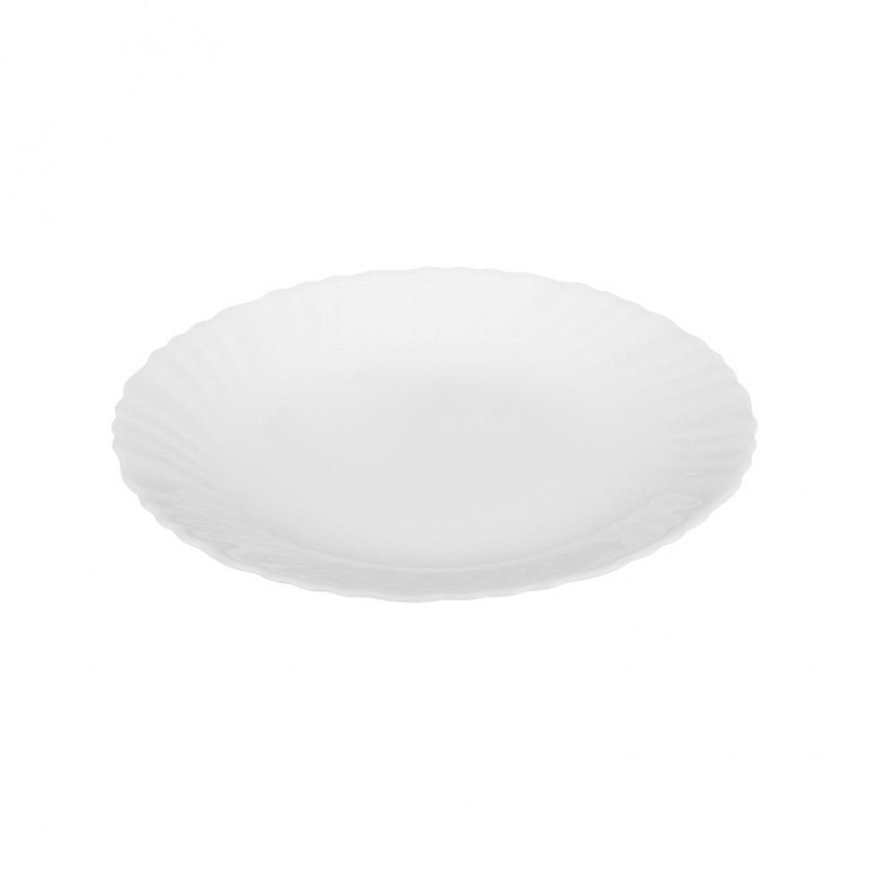 Тарелка десертная Бьянко Плюс, опаловое стекло, 19см