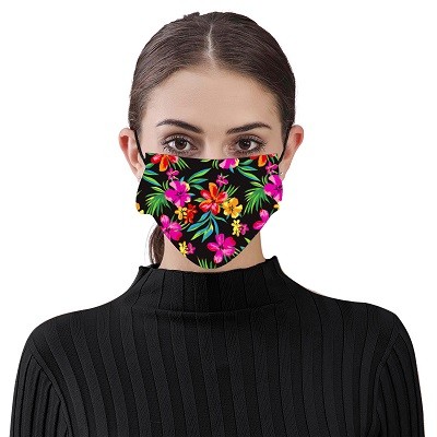 Маска для лица декоративная &quot;Тропические цветы&quot; (15)