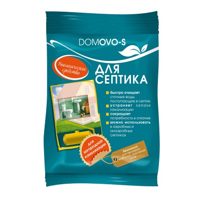 Средство для септика DOMOVO S 12г, 1 таблетка на 1 месяц (30)
