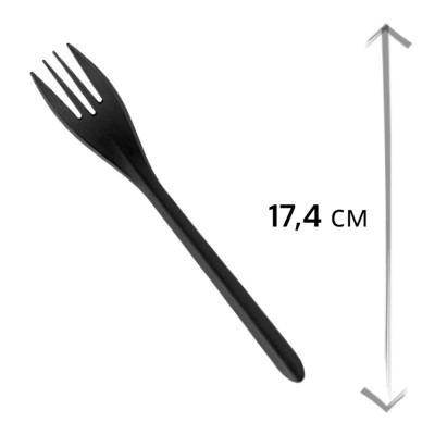 Вилка столовая 173,5мм матовая черная РР 4033 (1000/100)