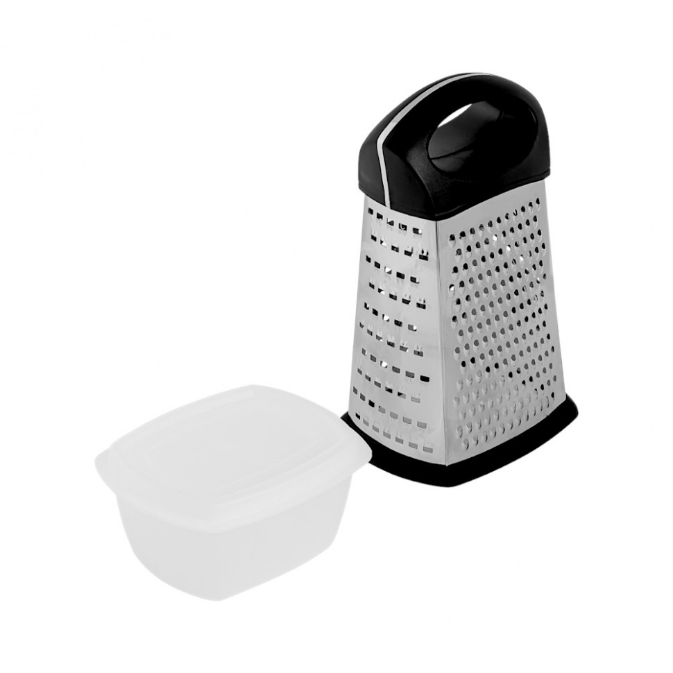 Терка 4-х сторонняя с контейнером 23см, нерж. сталь, FG0426-9SB