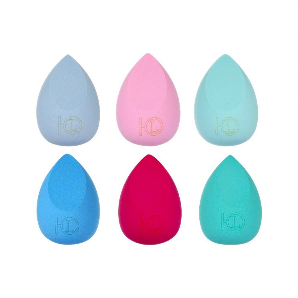 Спонж для нанесения тональной основы тм ЮНИLOOK, латекс, 6x4см, 3-6 цветов